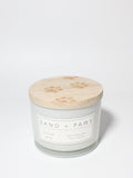 Sand + Paws Ocean Mist 12 oz aromatic scented candle