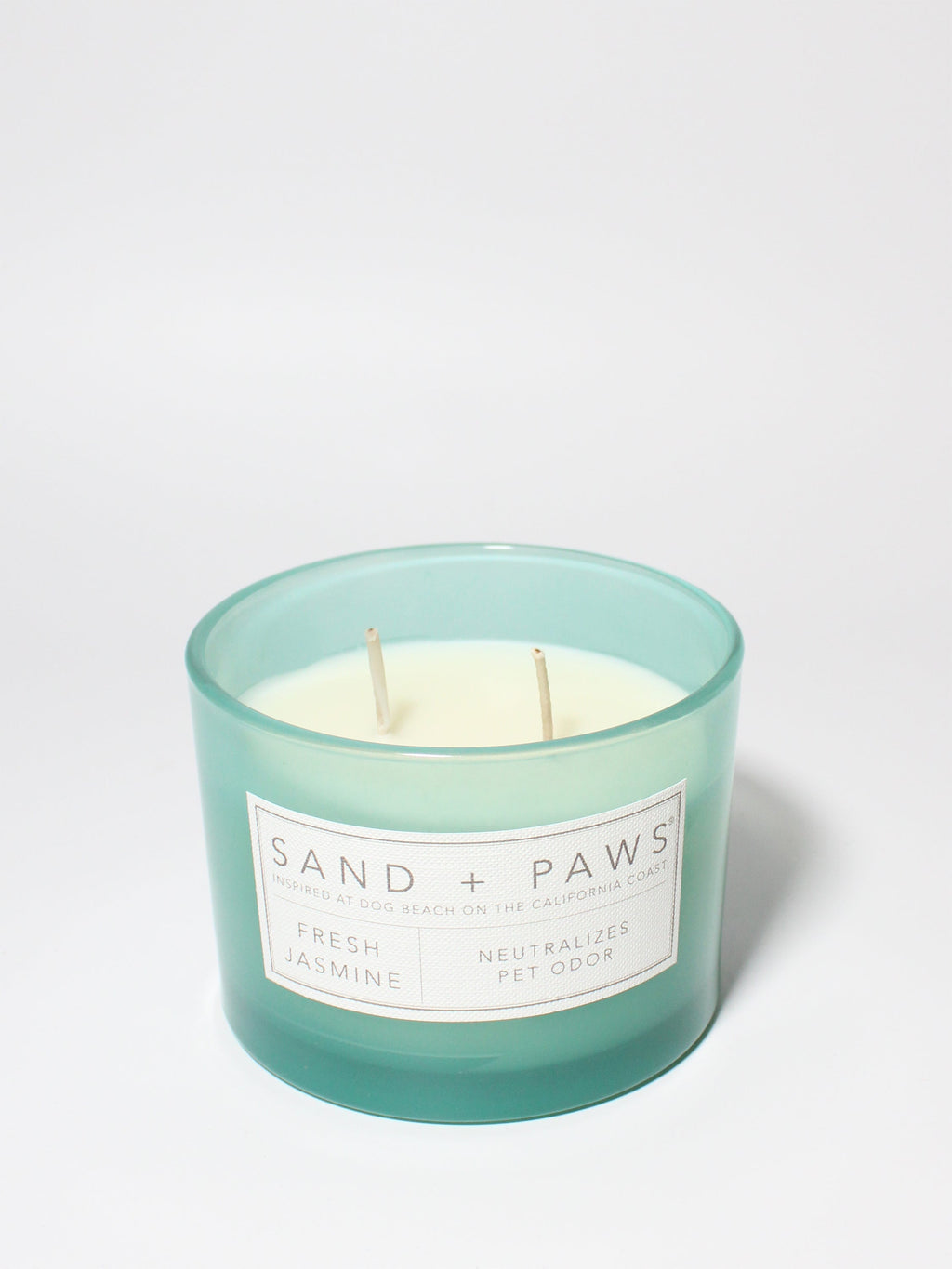 Sand + Paws Fresh Jasmine 12 oz aromatic scented candle