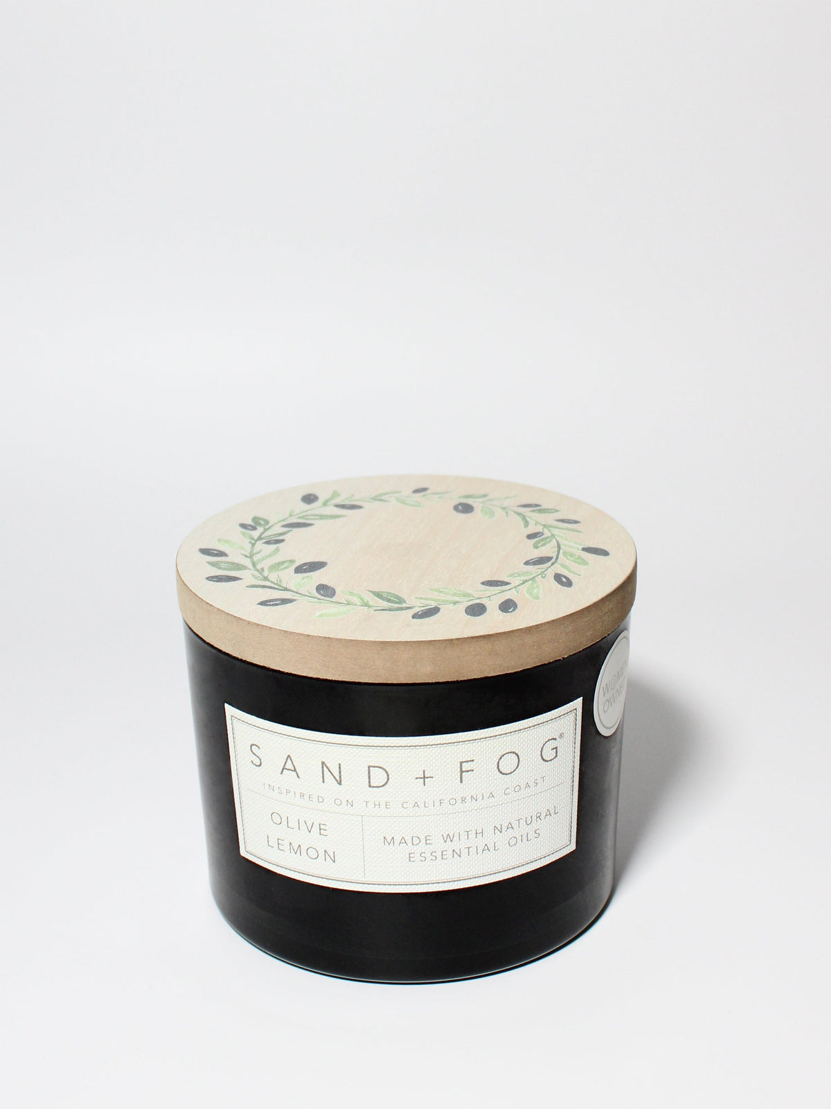 Olive Lemon 12 oz aromatic scented candle