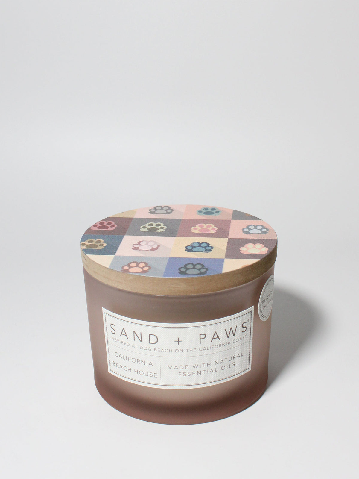 Sand + Paws California Beach House 12 oz aromatic scented candle