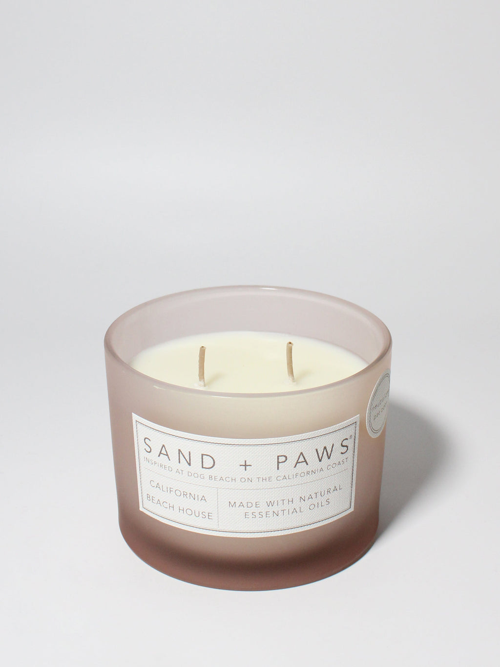 Sand + Paws California Beach House 12 oz aromatic scented candle