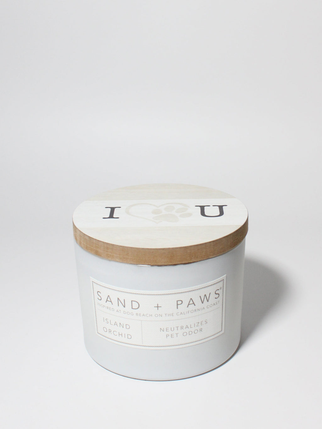Sand + Paws Island Orchid 12 oz aromatic scented candle