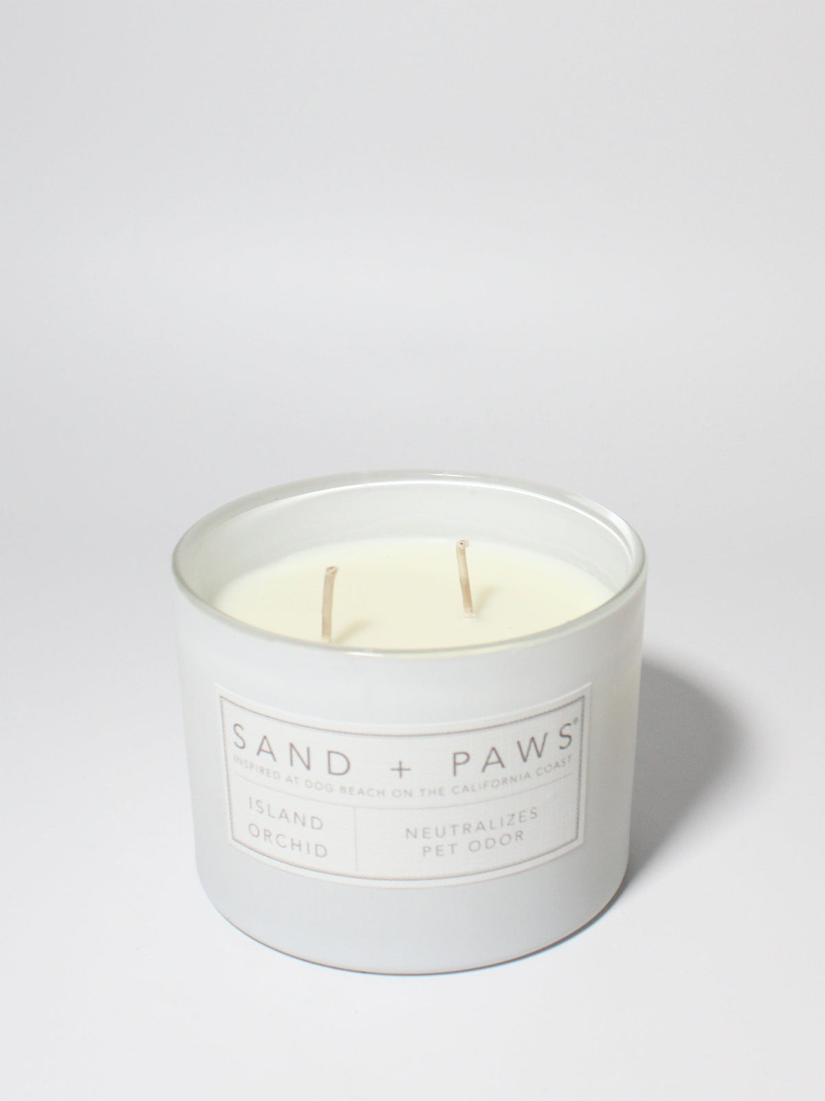 Sand + Paws Island Orchid 12 oz aromatic scented candle