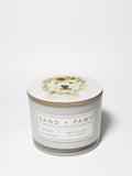 Sand + Paws Mango Tangerine 12 oz aromatic scented candle