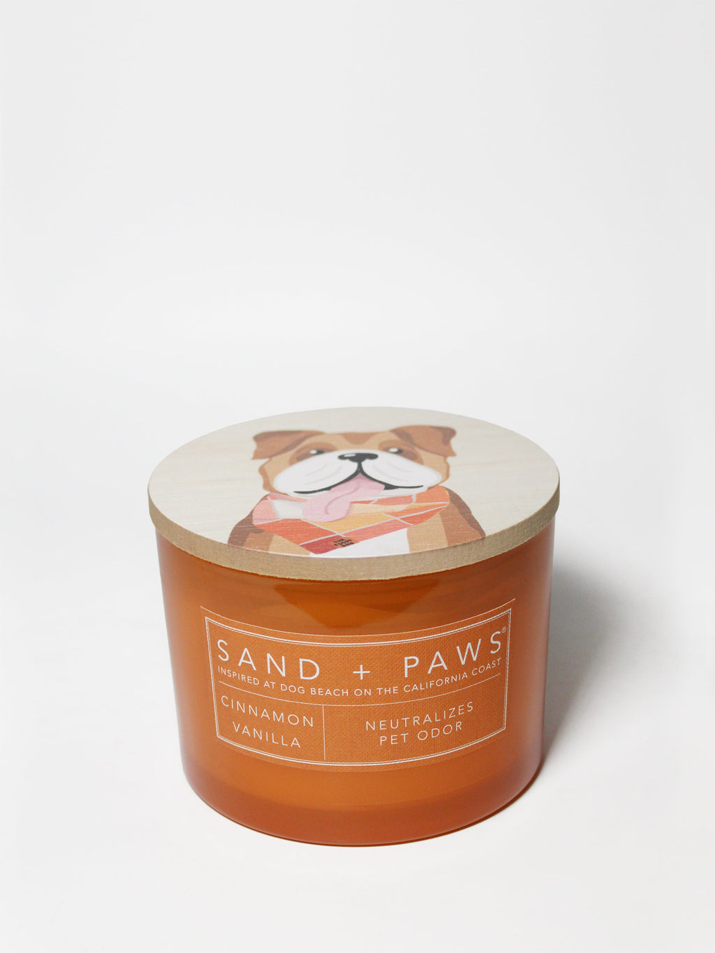 Sand + Paws Cinnamon Vanilla 12 oz aromatic scented candle