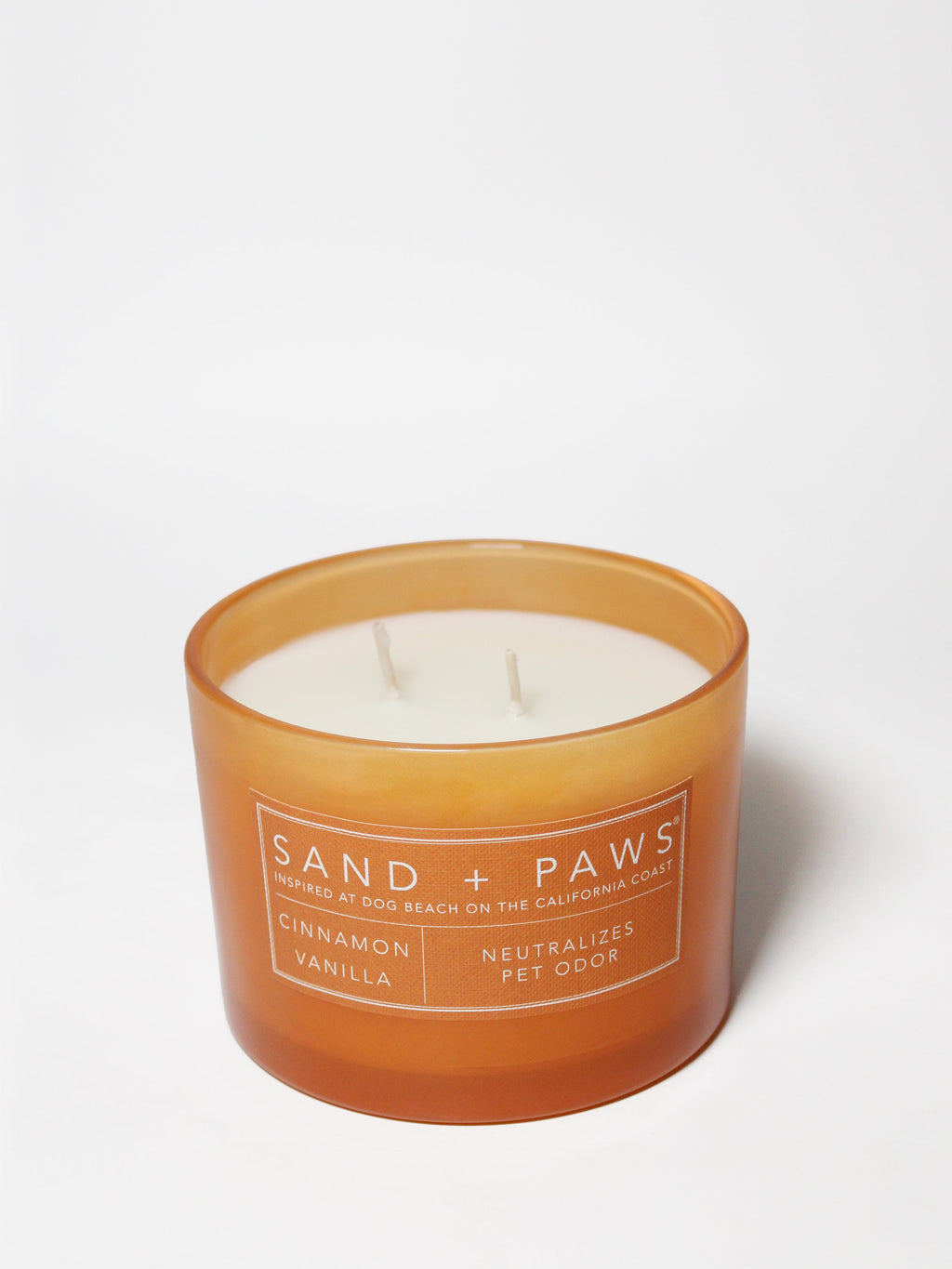 Sand + Paws Cinnamon Vanilla 12 oz aromatic scented candle