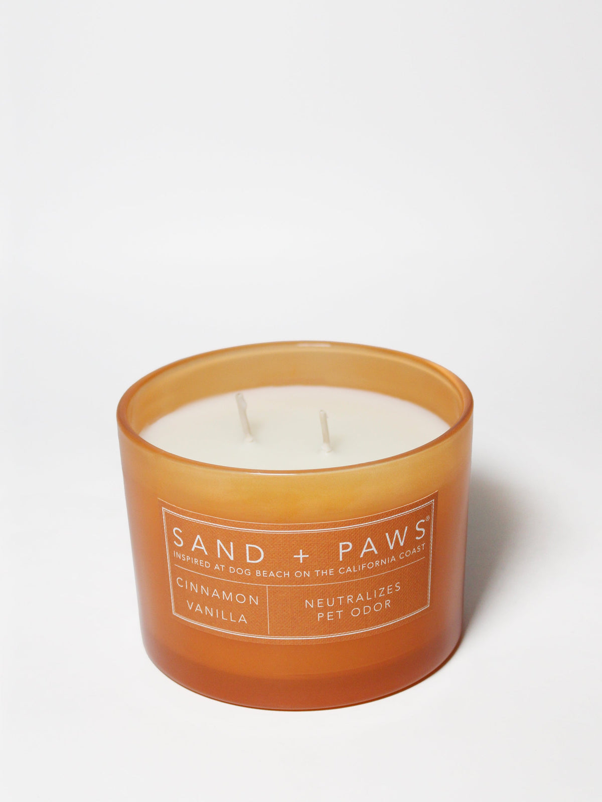 Sand + Paws Cinnamon Vanilla 12 oz aromatic scented candle