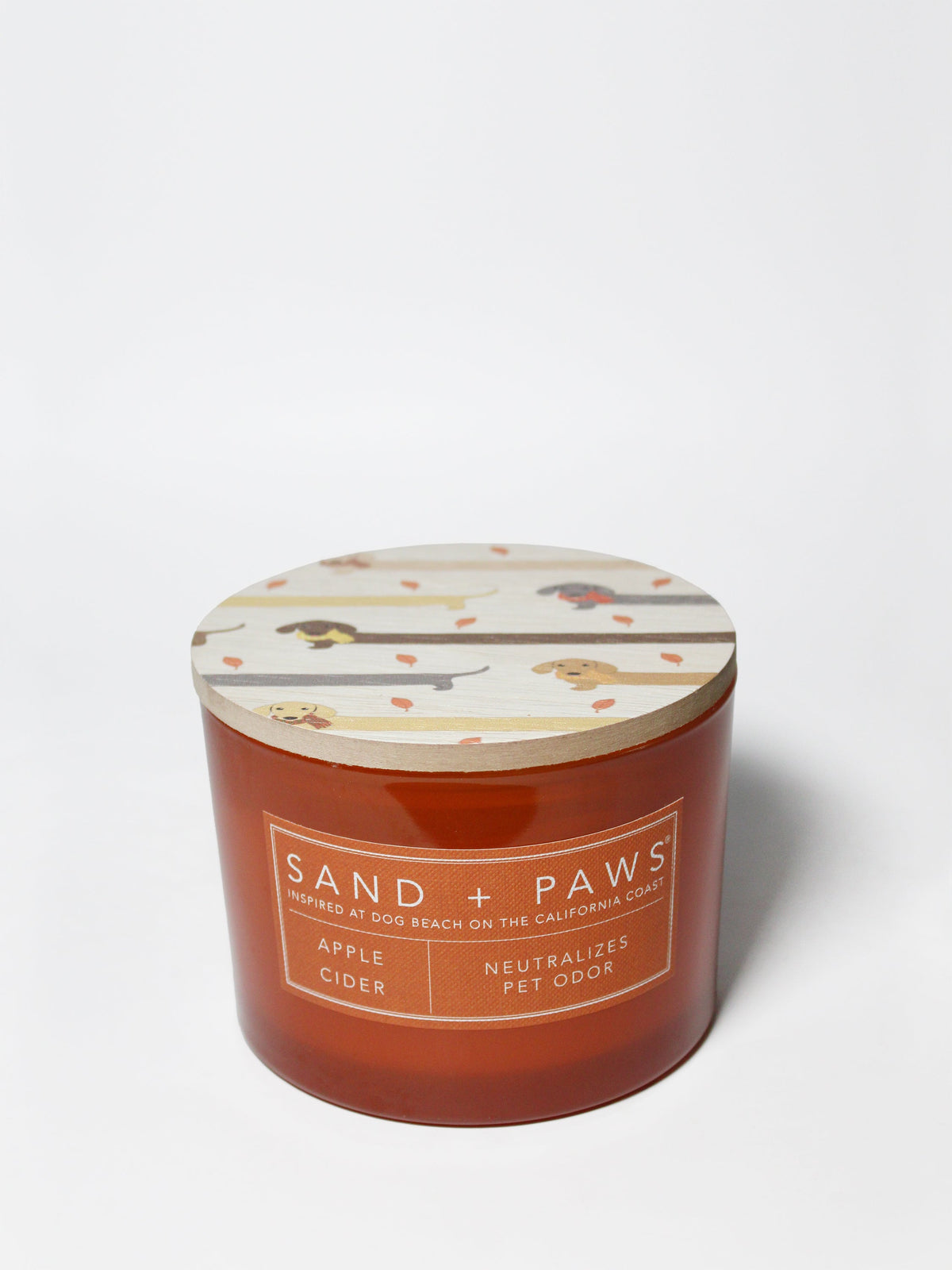 Sand + Paws Apple Cider 12 oz aromatic scented candle