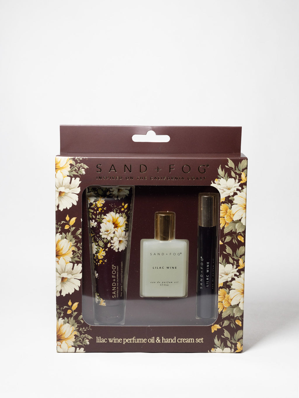 Hand Cream and Indulgent Perfume Oil Rollerball Set - Lilac Wine