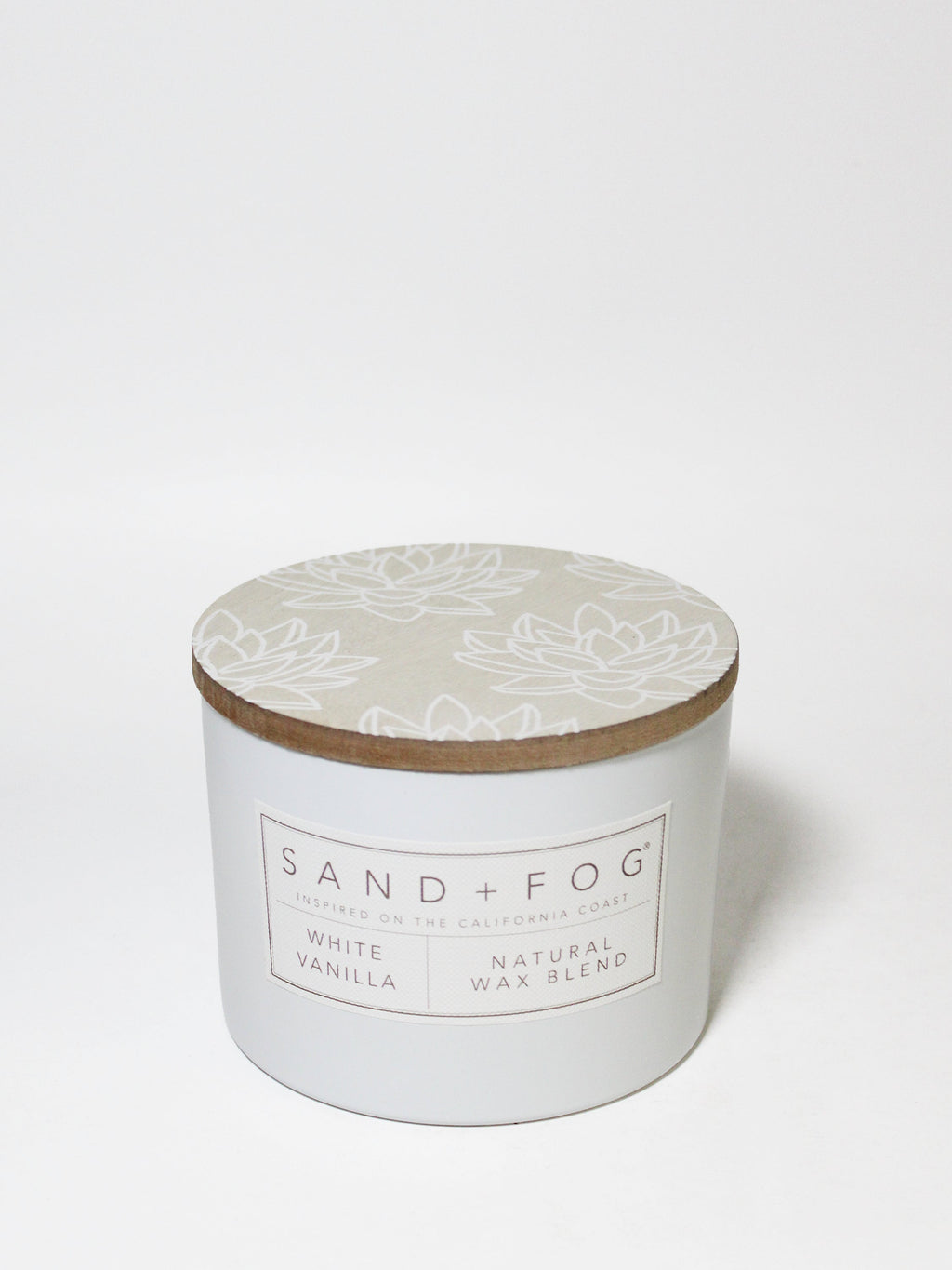 White Vanilla 12 oz aromatic scented candle