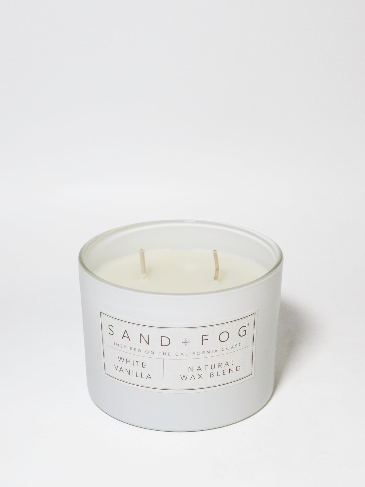 White Vanilla 12 oz aromatic scented candle