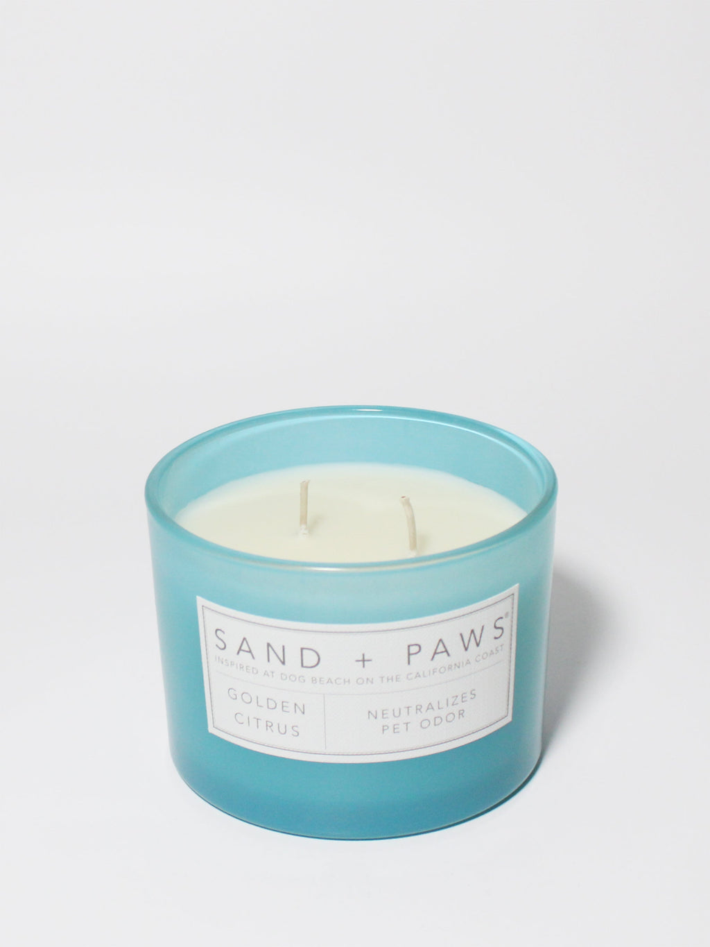 Sand + Paws Golden Citrus 12 oz aromatic scented candle