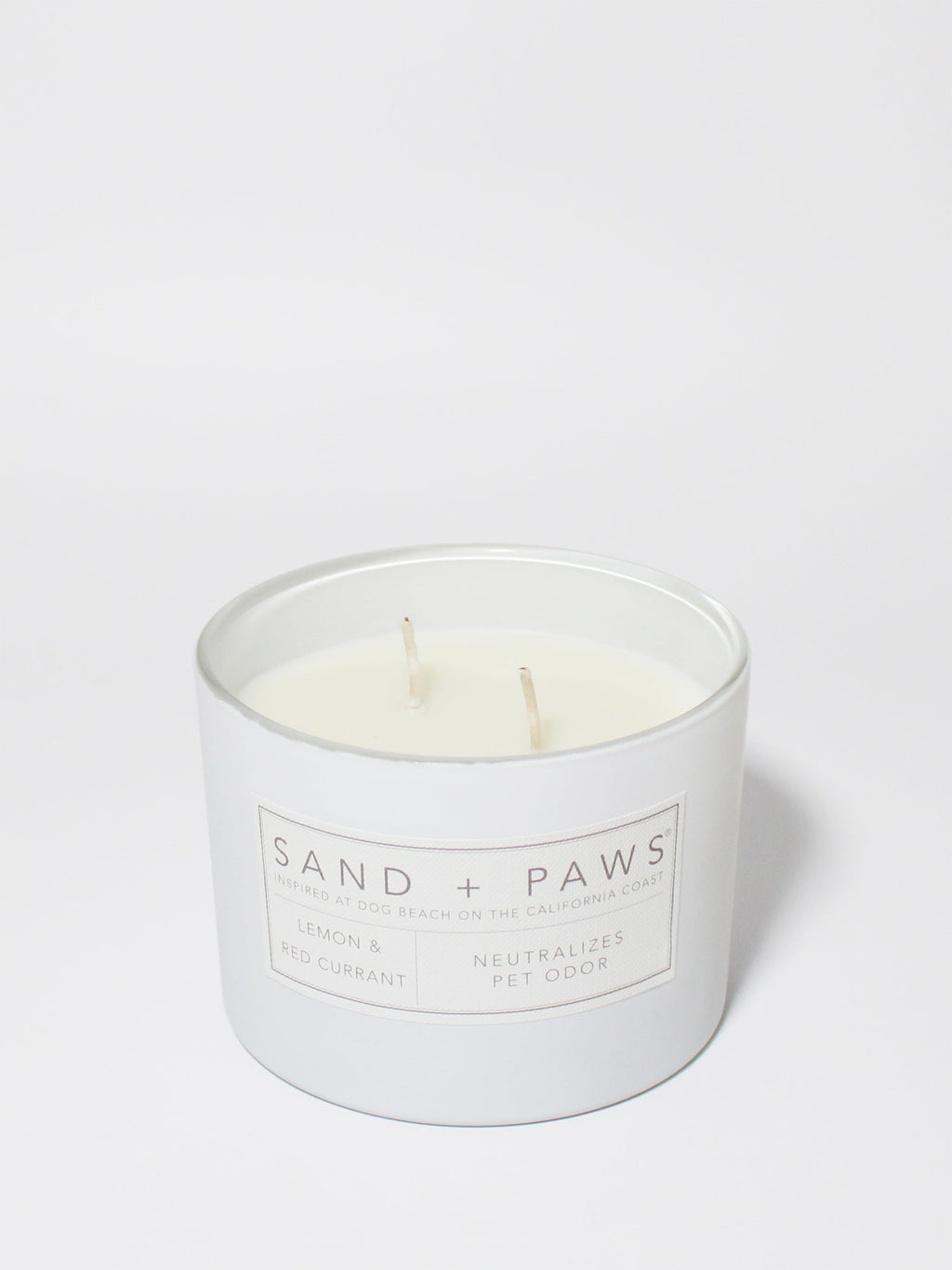 Sand + Paws Lemon & Red Currant 12 oz aromatic scented candle