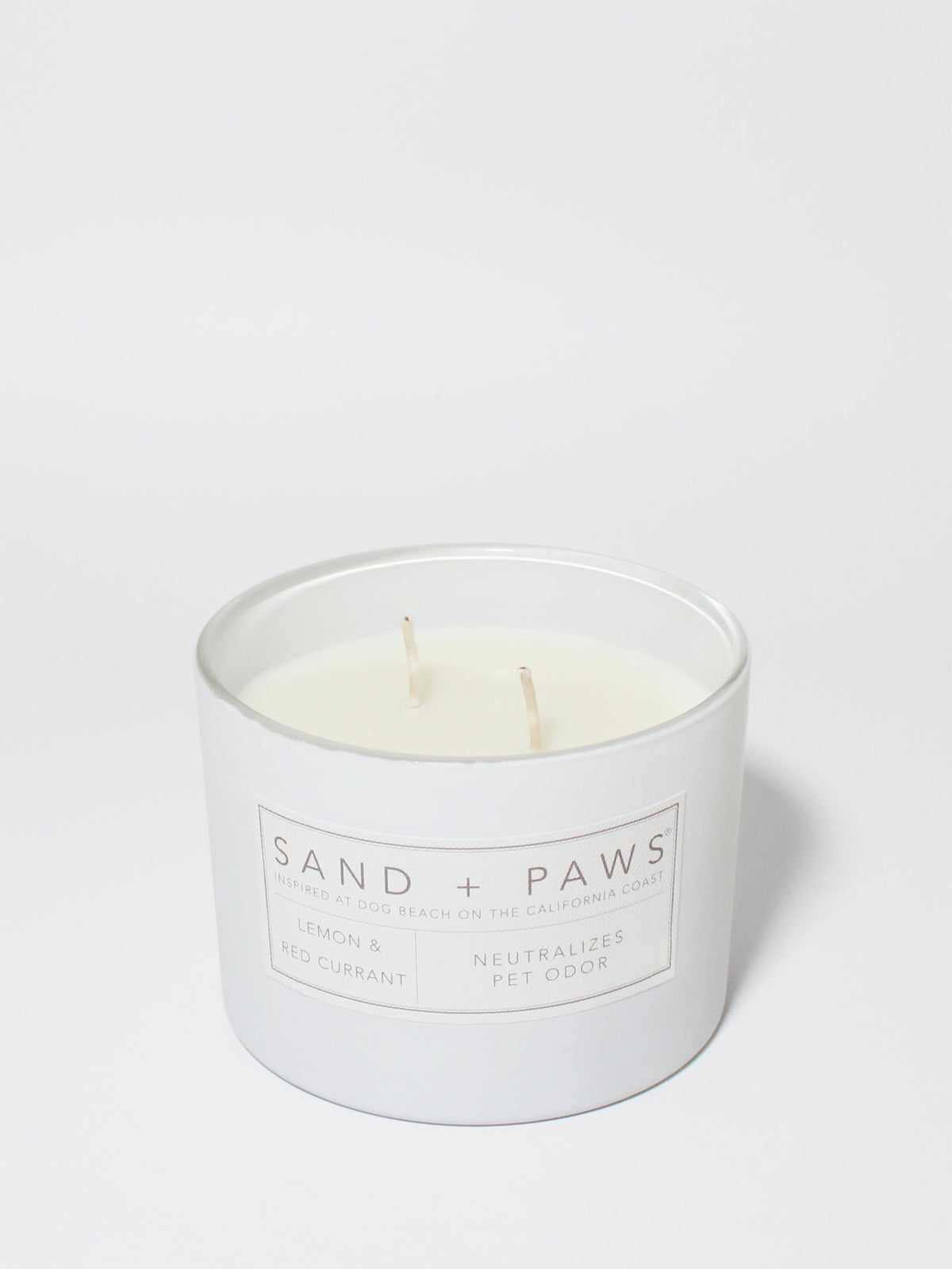 Sand + Paws Lemon & Red Currant 12 oz aromatic scented candle