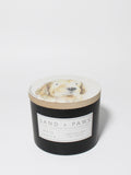 Sand + Paws White Vanilla 12 oz aromatic scented candle