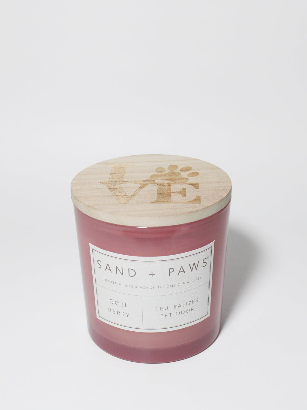 Sand + Paws Goji Berry 21 oz aromatic scented candle