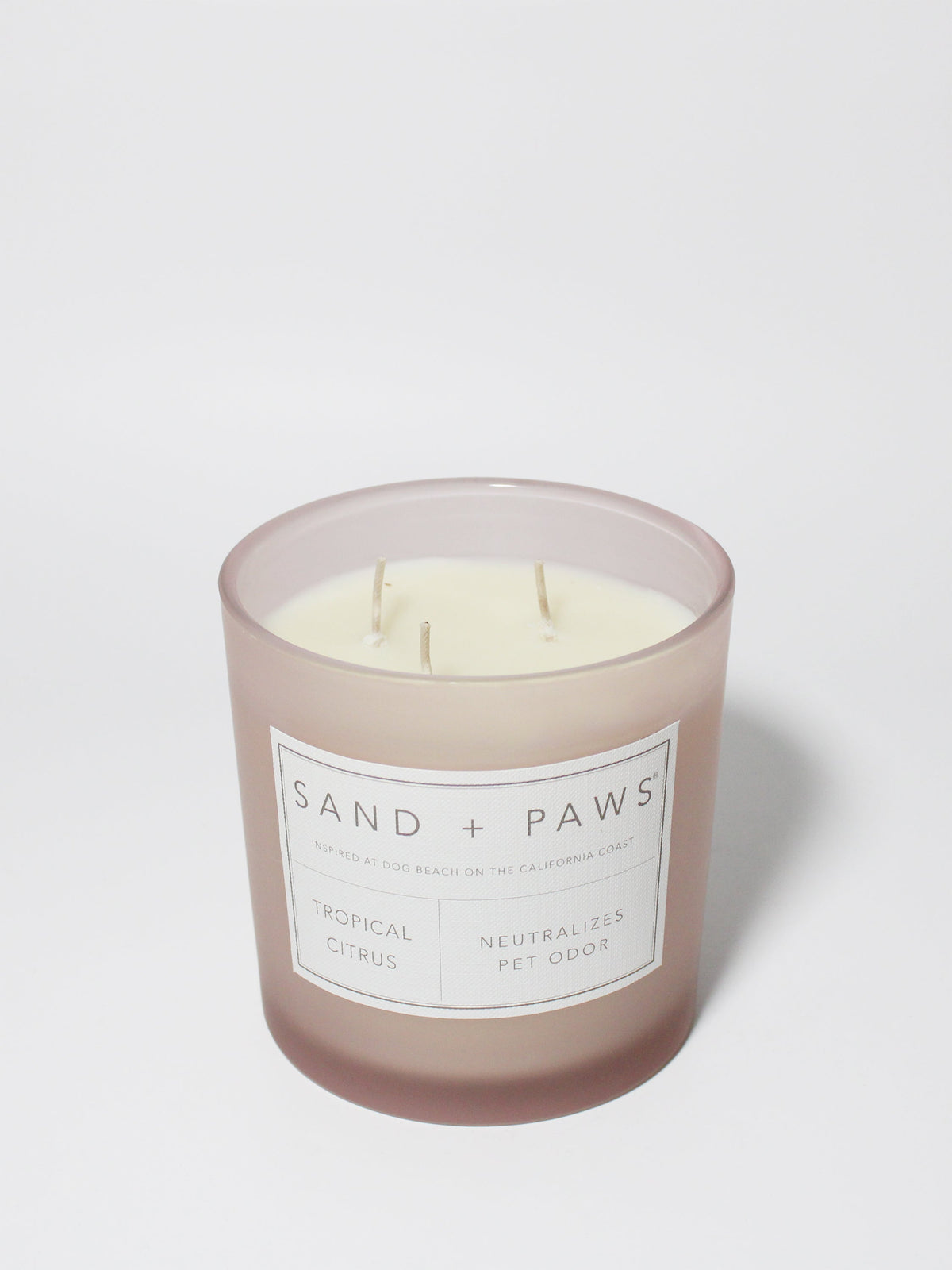 Sand + Paws Tropical Citrus 21 oz aromatic scented candle