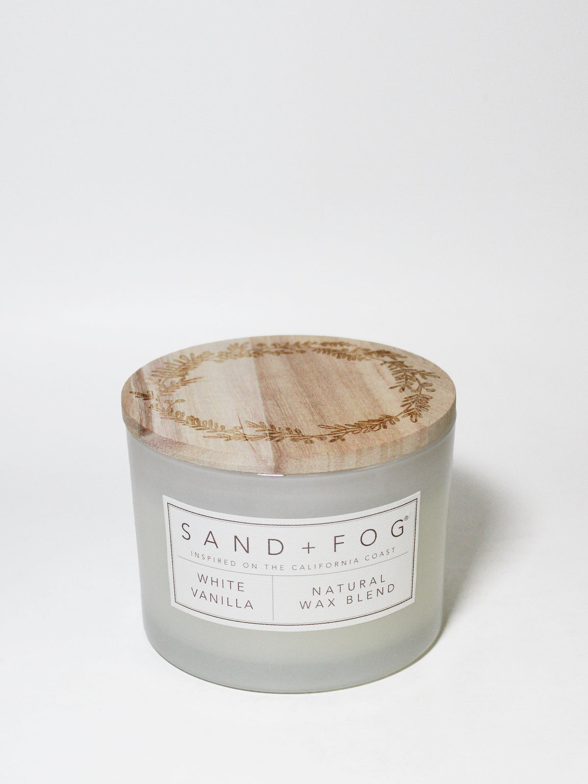 White Vanilla 12 oz aromatic scented candle