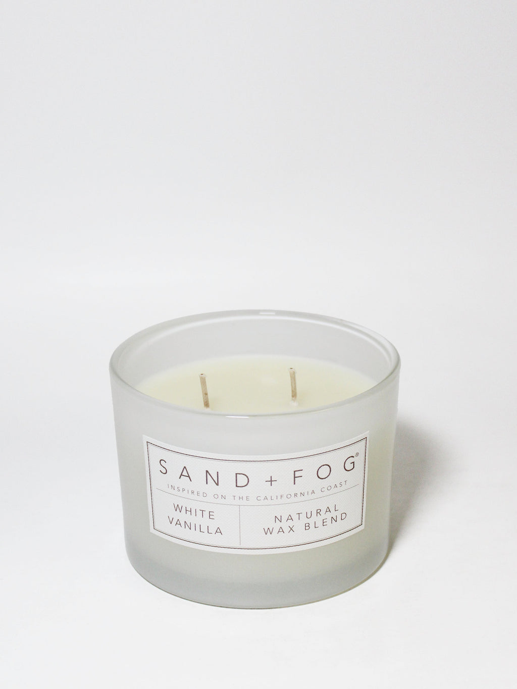 White Vanilla 12 oz aromatic scented candle