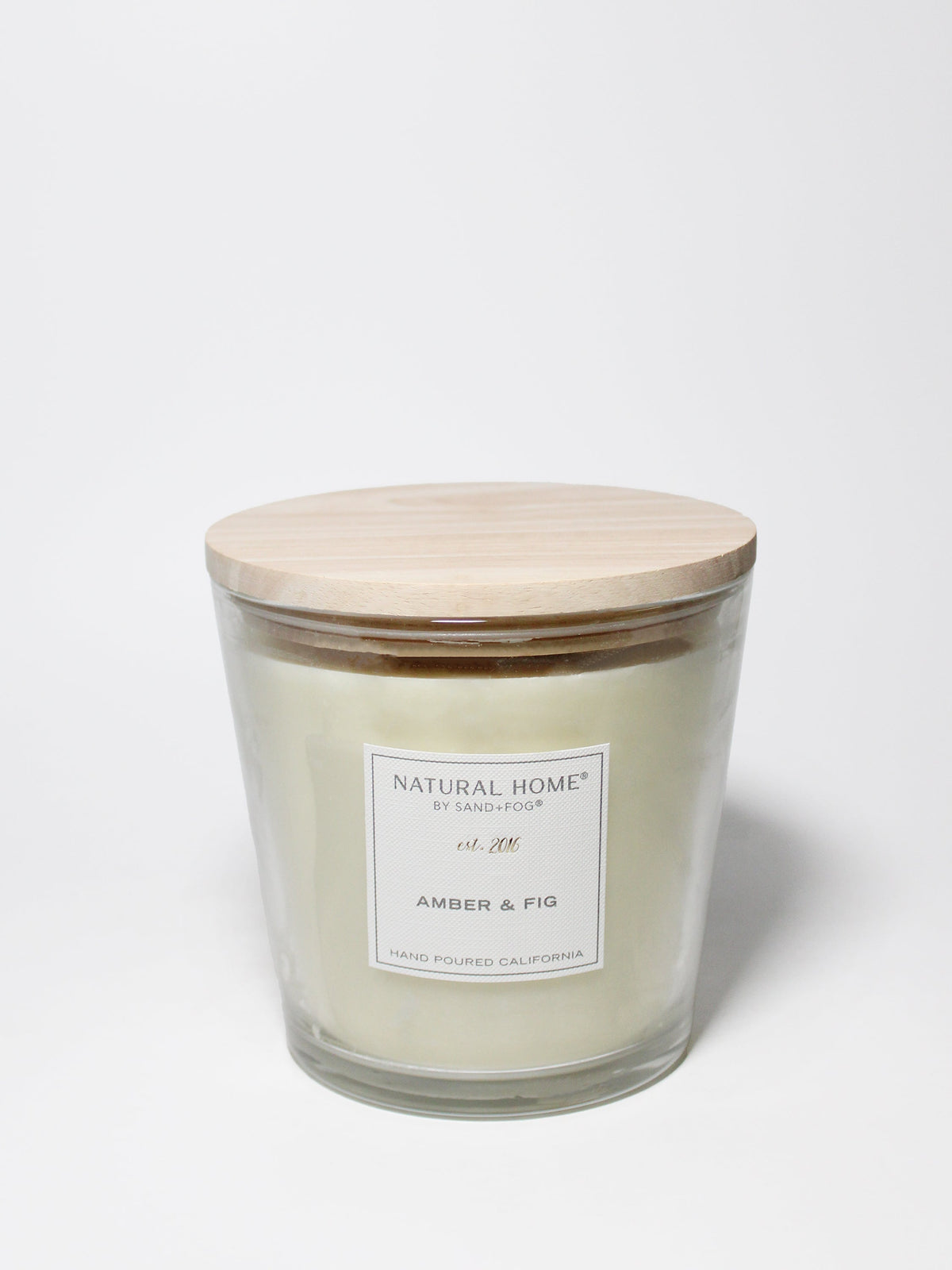 Amber & Fig Natural Home 31 oz aromatic scented candle