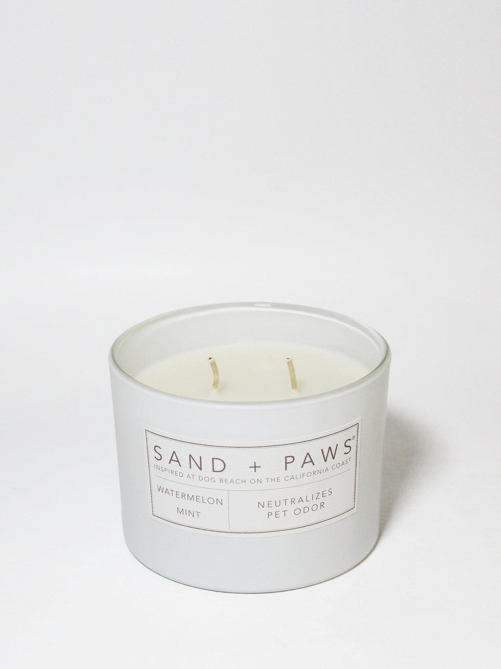 Sand + Paws Watermelon Mint 12 oz aromatic scented candle