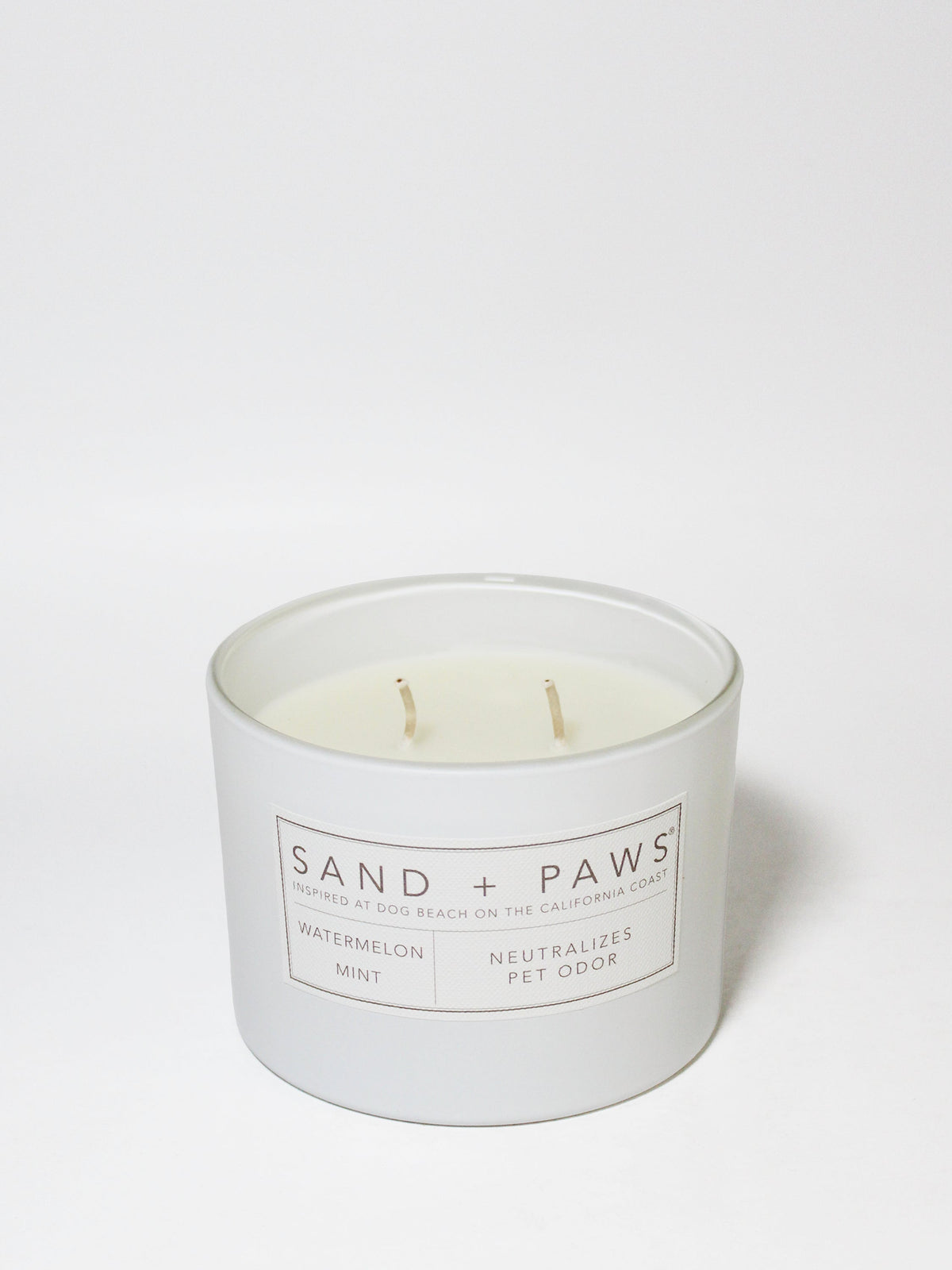 Sand + Paws Watermelon Mint 12 oz aromatic scented candle