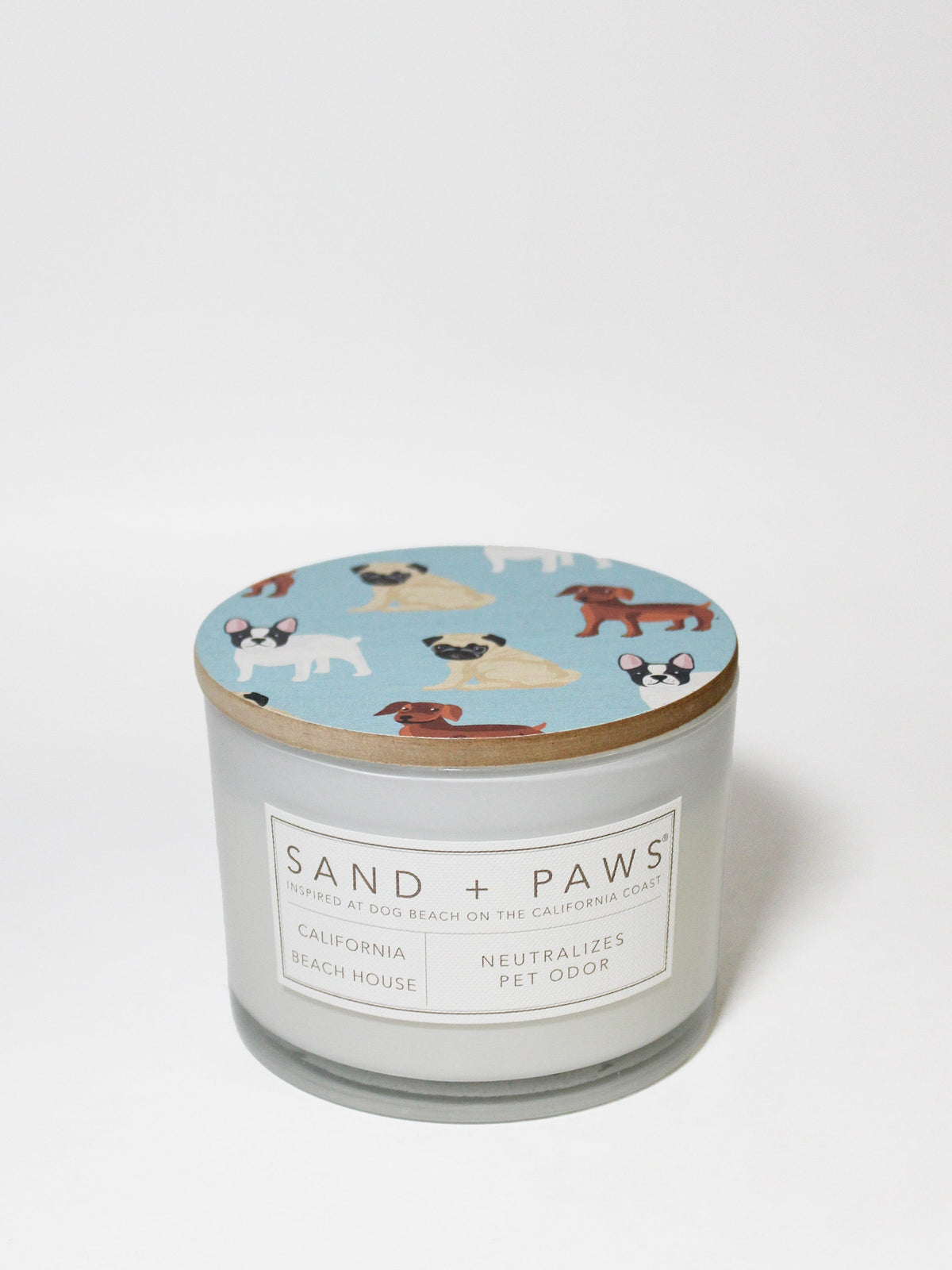 Sand + Paws California Beach House 12 oz aromatic scented candle