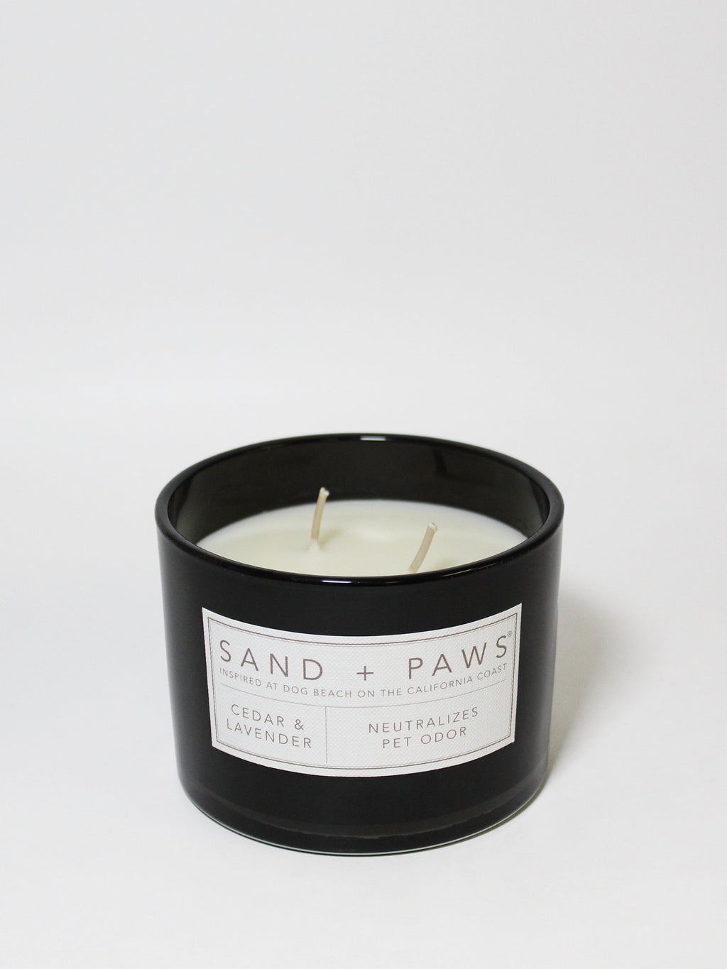 Sand + Paws Cedar & Lavender 12 oz aromatic scented candle
