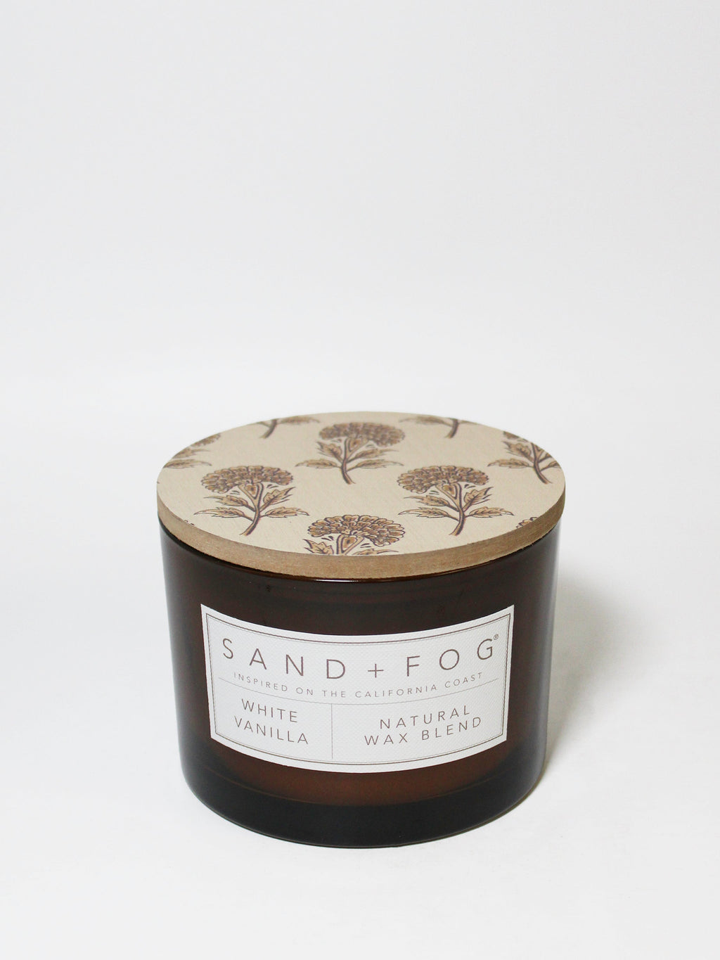 White Vanilla 12 oz aromatic scented candle