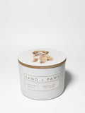 Sand + Paws Coconut Beach 12 oz aromatic scented candle