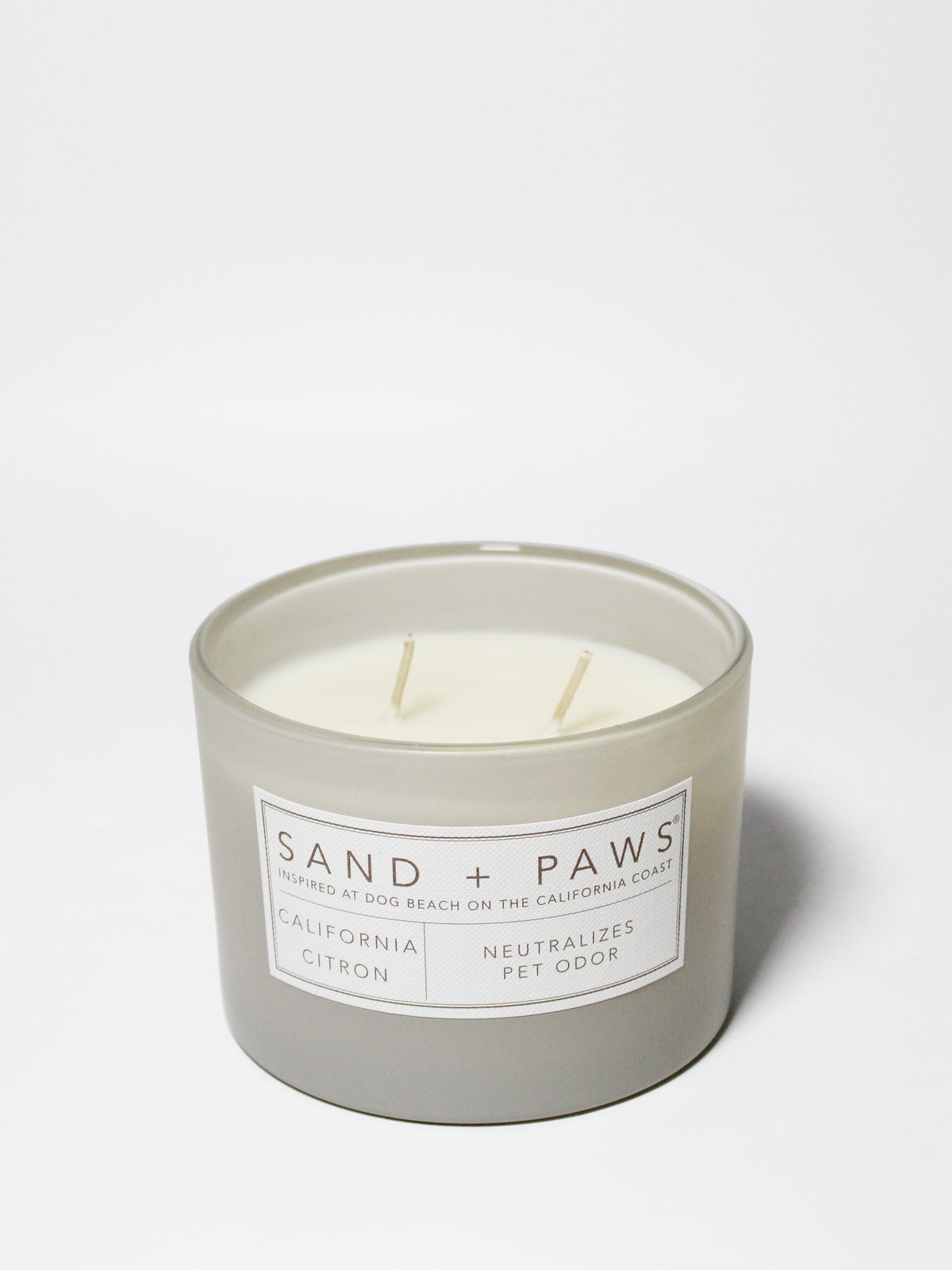 Sand + Paws California Citron 12 oz aromatic scented candle