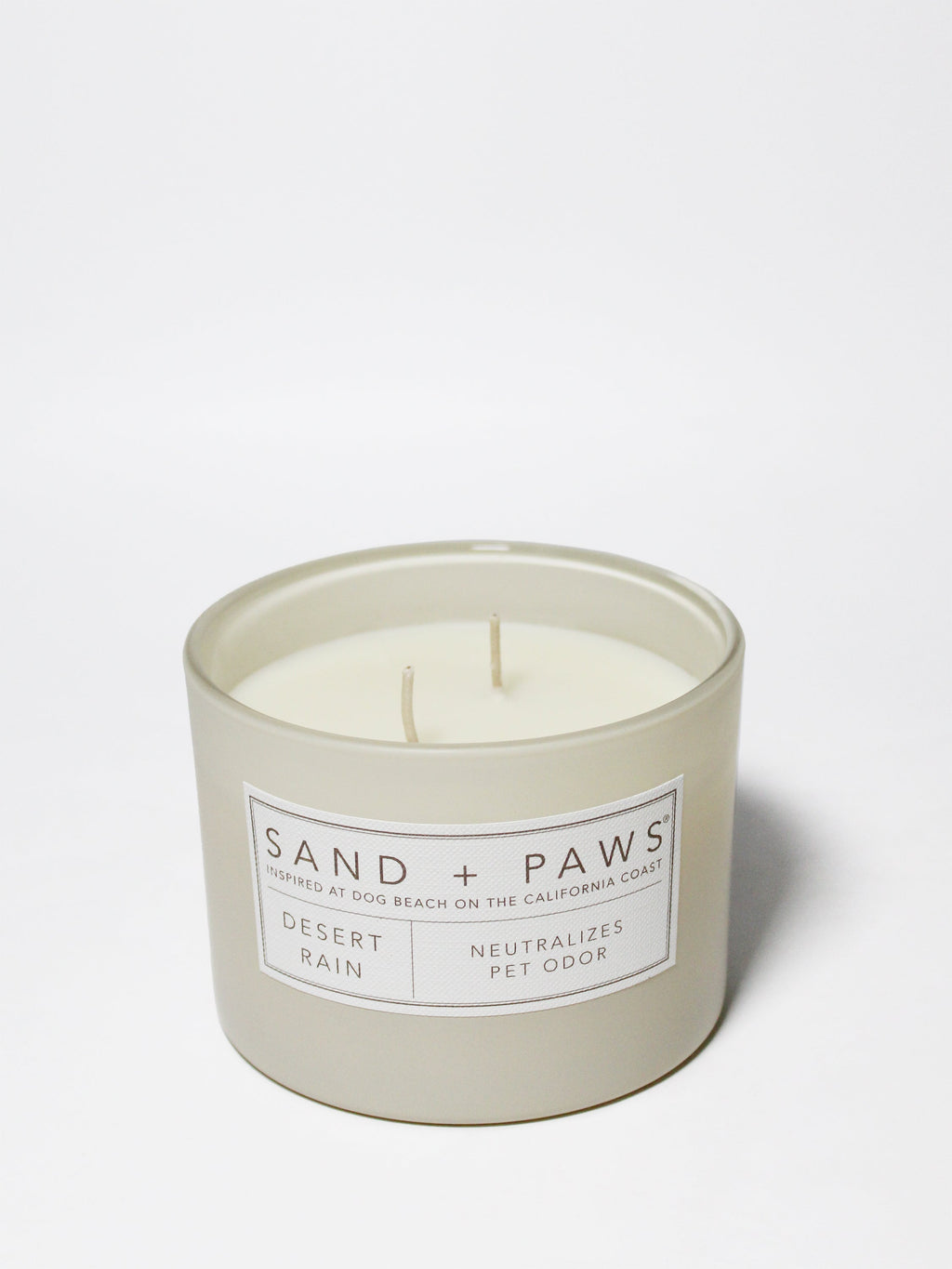 Sand + Paws Desert Rain 12 oz aromatic scented candle