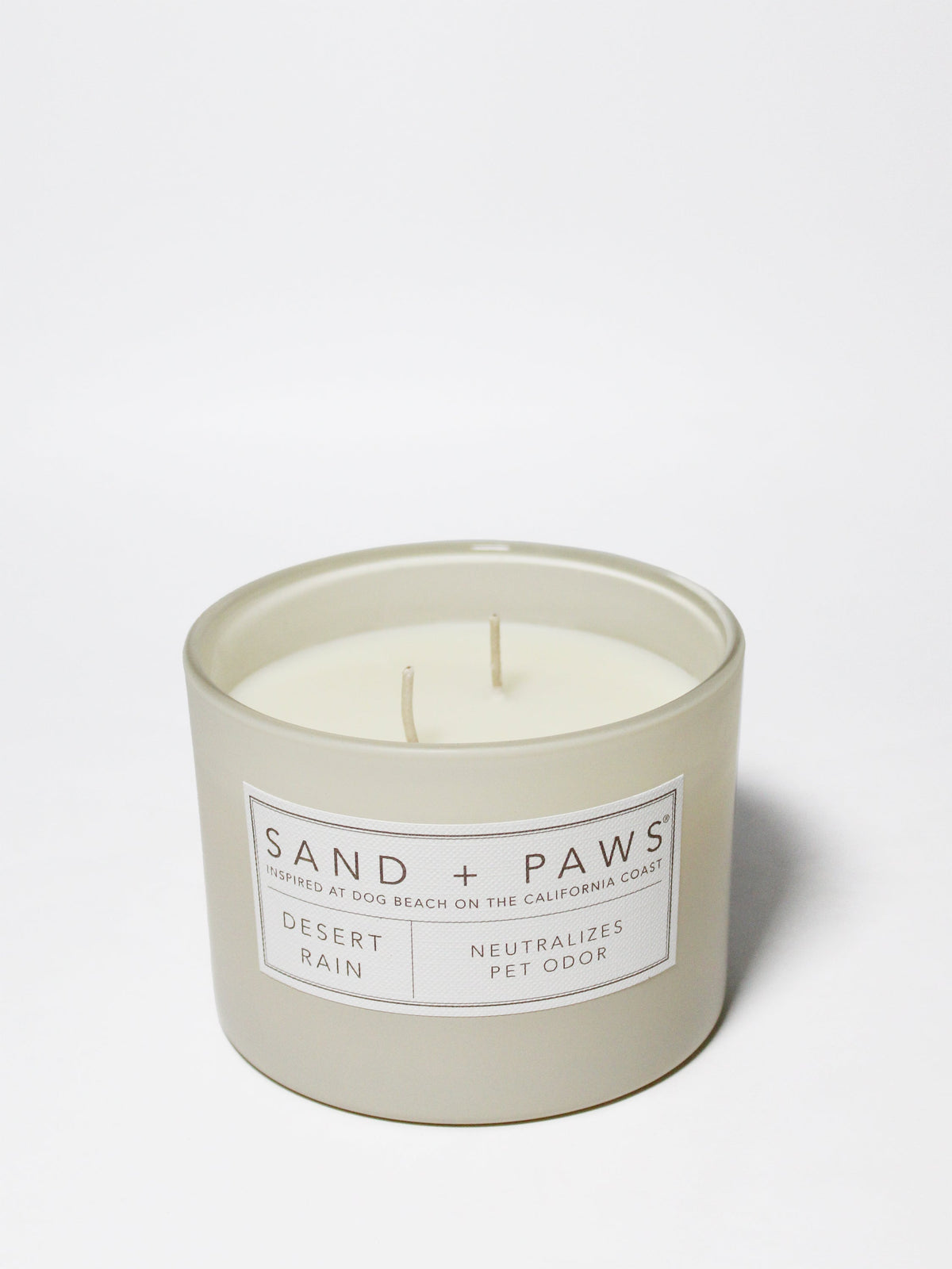 Sand + Paws Desert Rain 12 oz aromatic scented candle