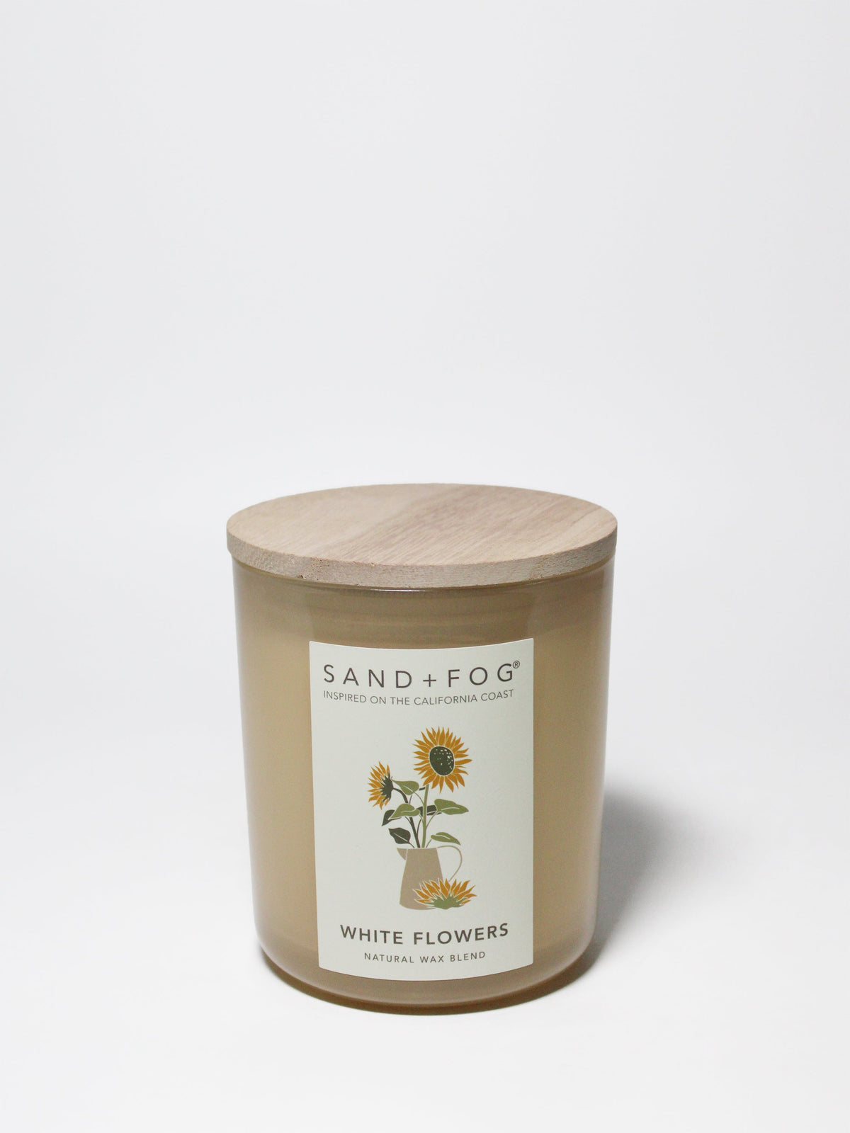 White Flowers 10 oz aromatic scented candle