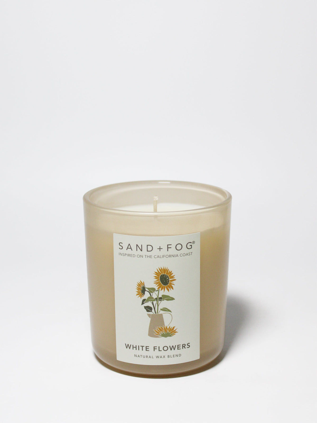 White Flowers 10 oz aromatic scented candle