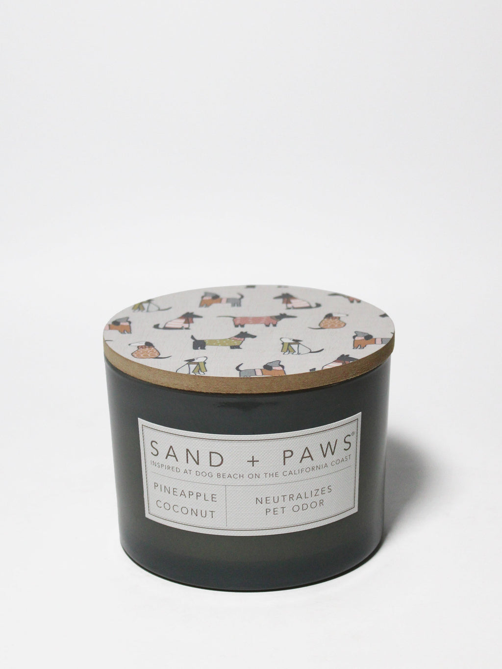 Sand + Paws Pineapple Coconut 12 oz aromatic scented candle