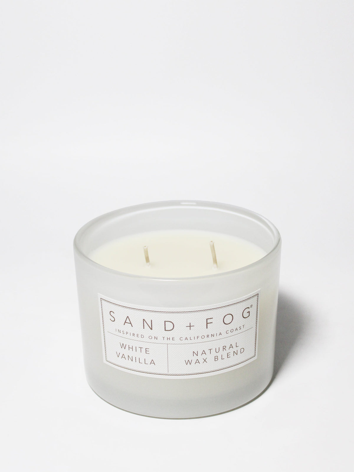 White Vanilla 12 oz aromatic scented candle