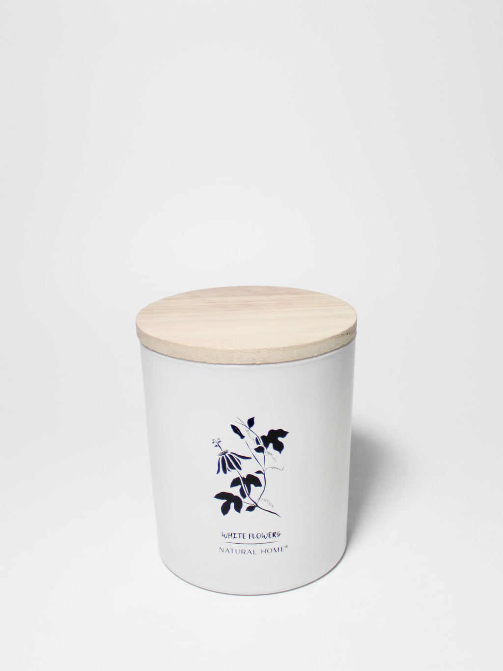 White Flowers Natural Home 11.5 oz aromatic scented candle