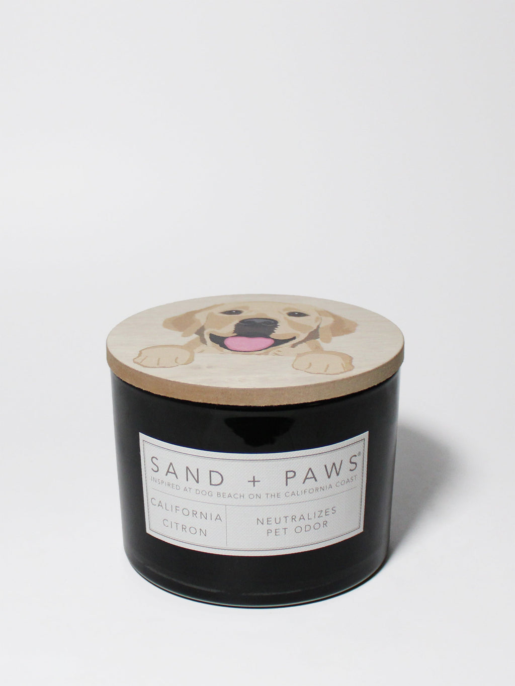Sand + Paws California Citron 12 oz aromatic scented candle