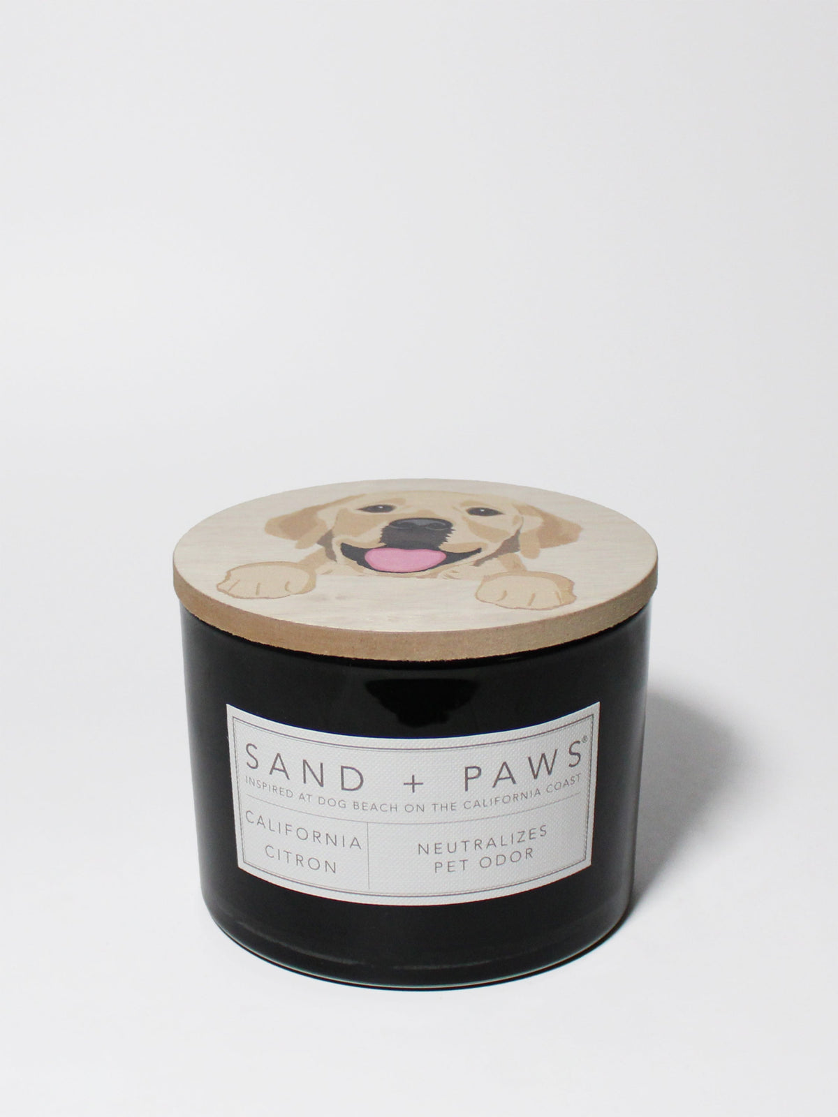 Sand + Paws California Citron 12 oz aromatic scented candle
