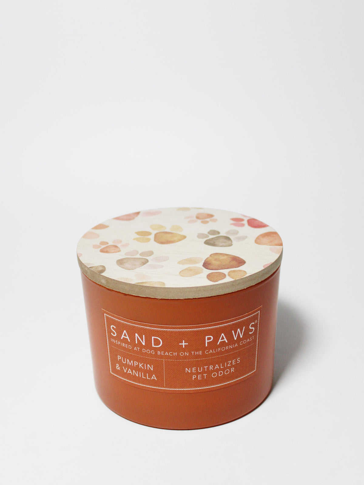 Sand + Paws Pumpkin & Vanilla 12 oz aromatic scented candle