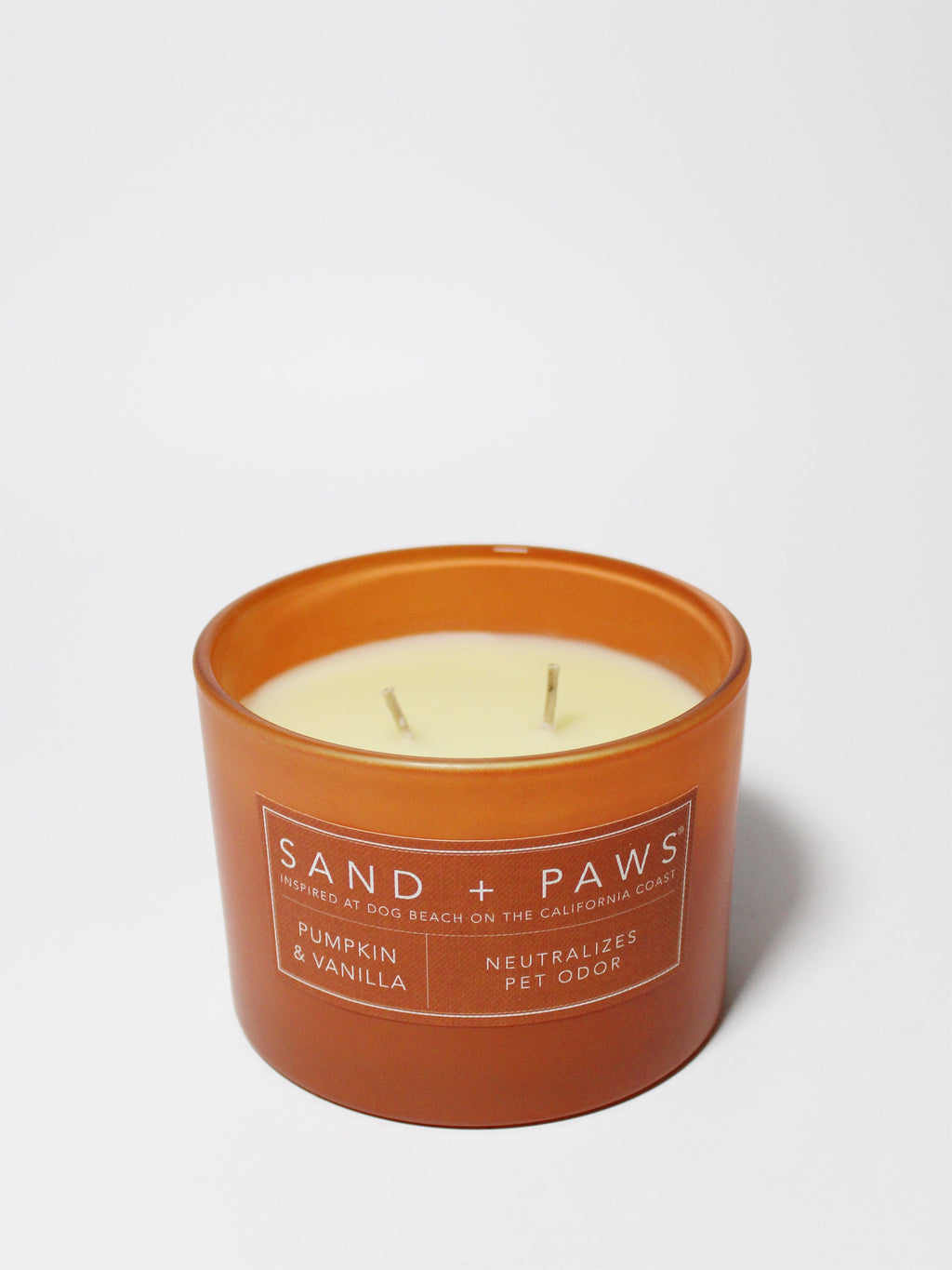 Sand + Paws Pumpkin & Vanilla 12 oz aromatic scented candle