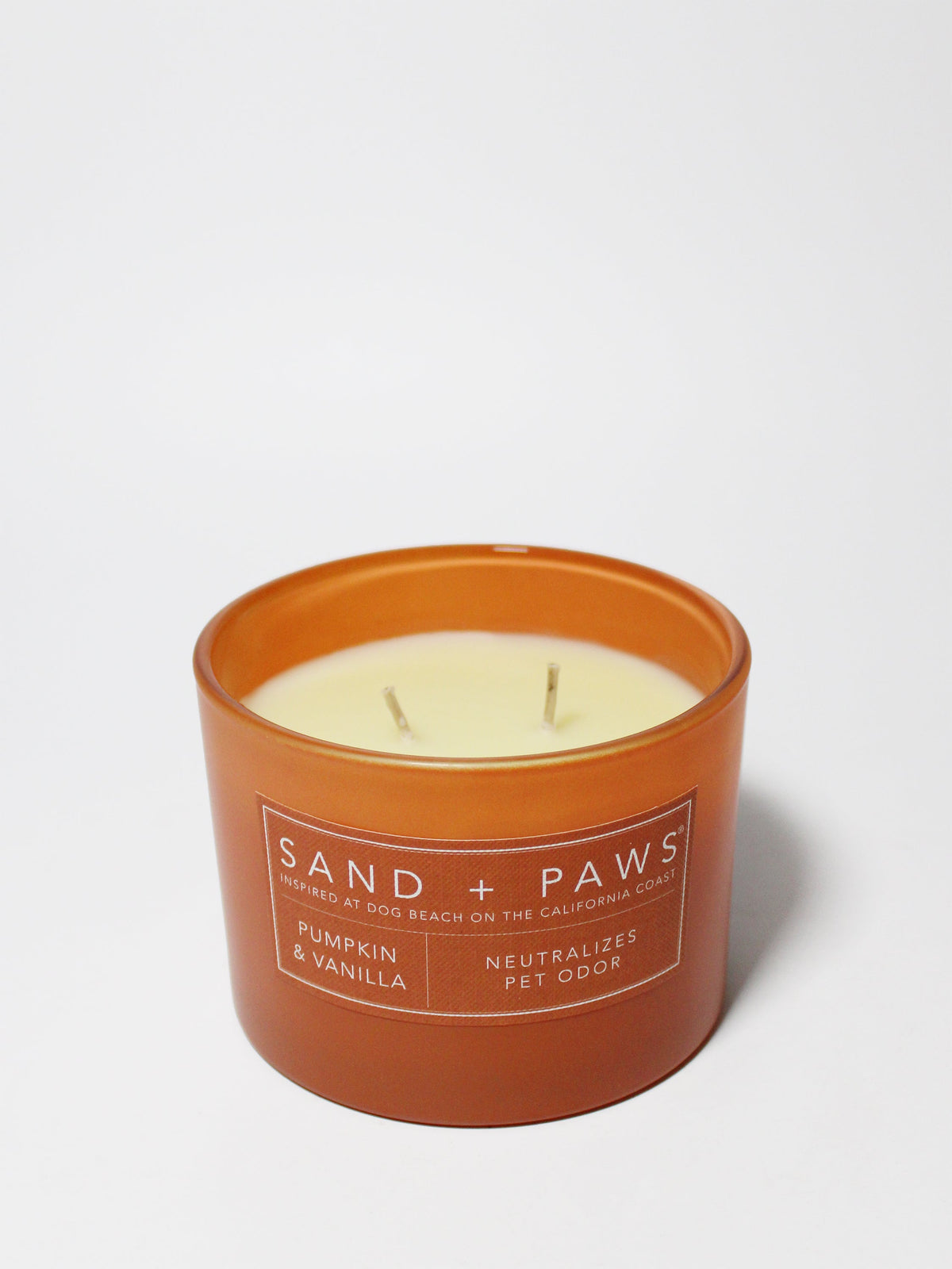 Sand + Paws Pumpkin & Vanilla 12 oz aromatic scented candle