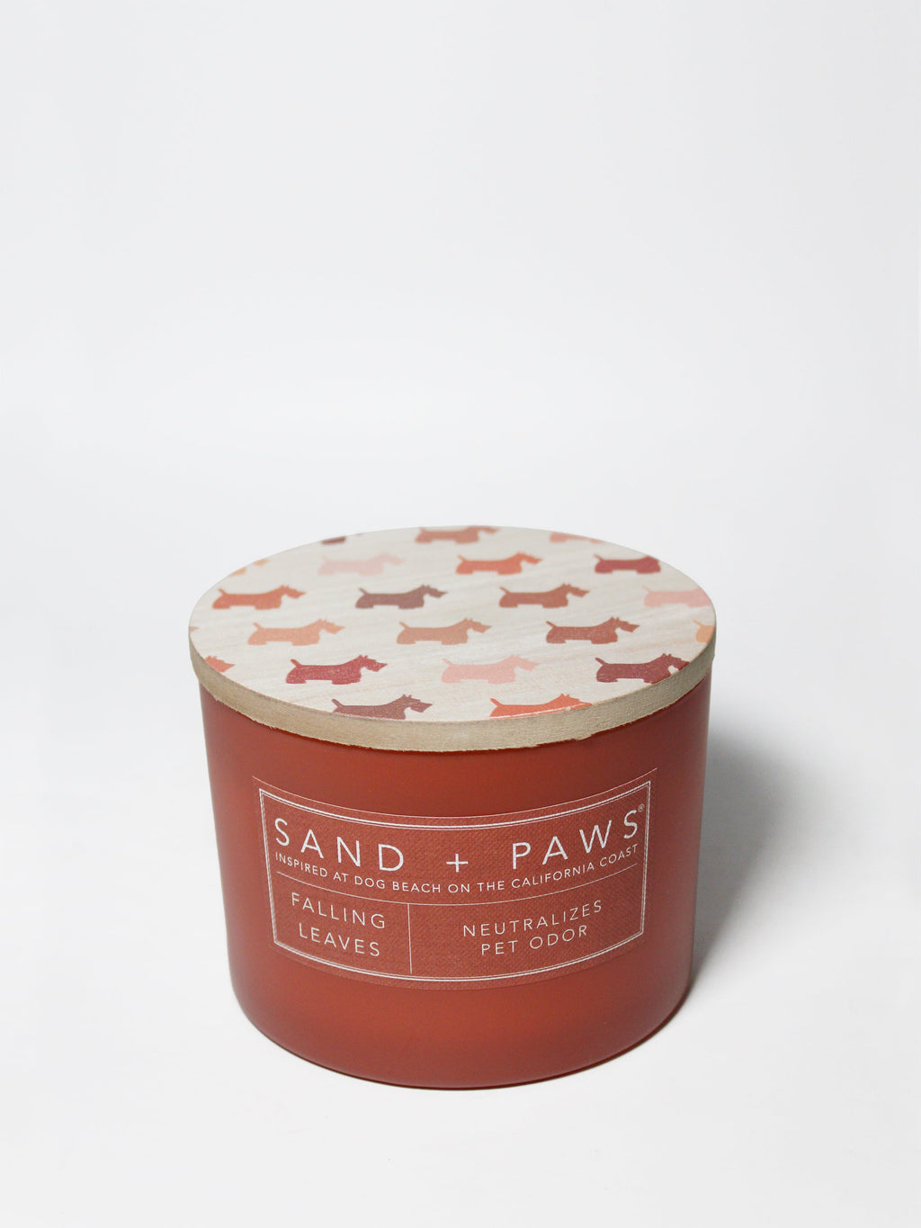 Sand + Paws Falling Leaves 12 oz aromatic scented candle