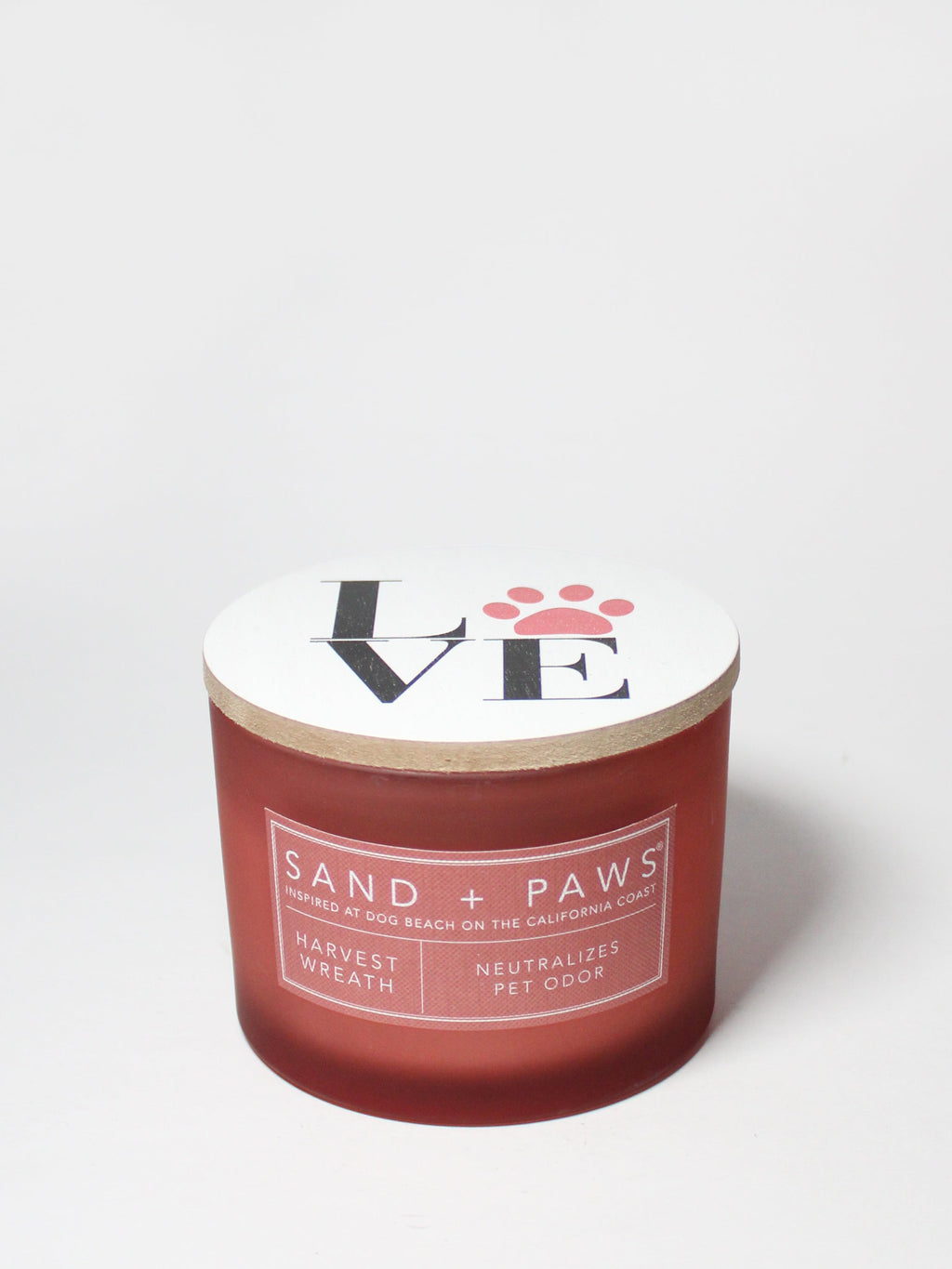 Sand + Paws Harvest Wreath 12 oz aromatic scented candle