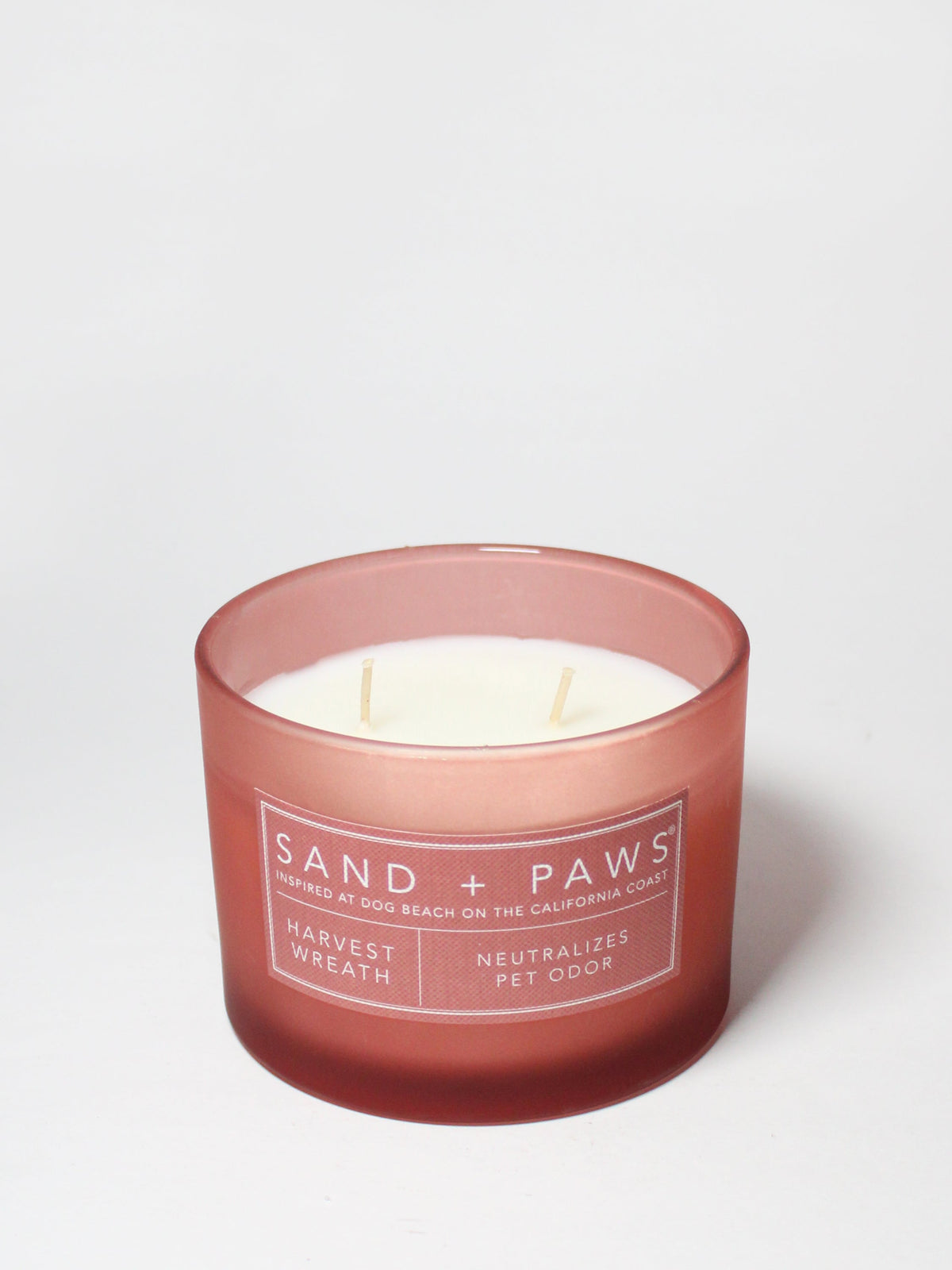 Sand + Paws Harvest Wreath 12 oz aromatic scented candle