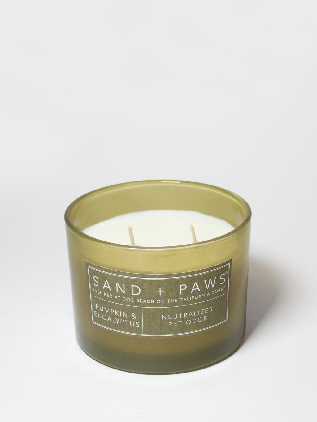 Sand + Paws Pumpkin & Eucalyptus 12 oz aromatic scented candle
