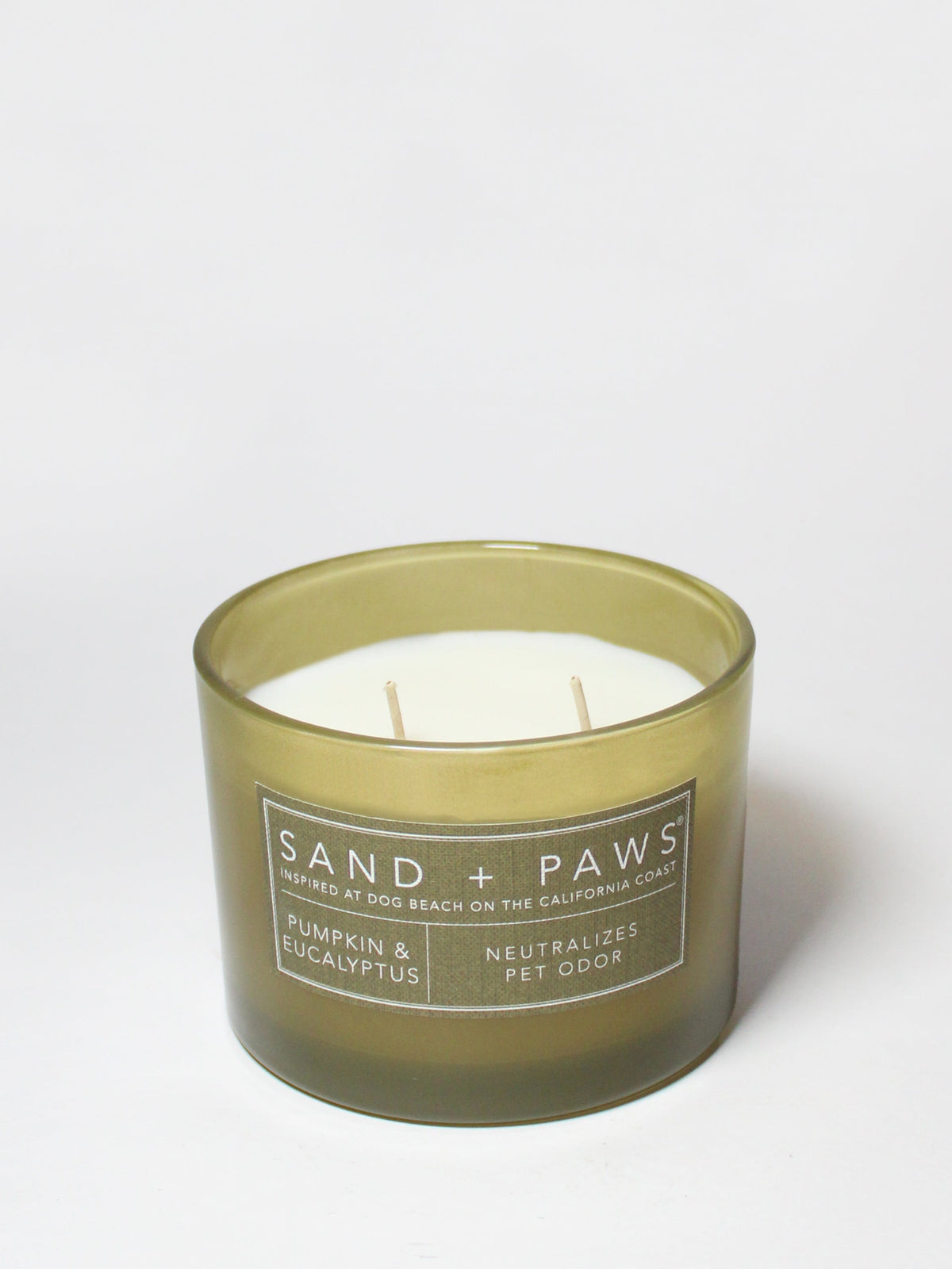 Sand + Paws Pumpkin & Eucalyptus 12 oz aromatic scented candle