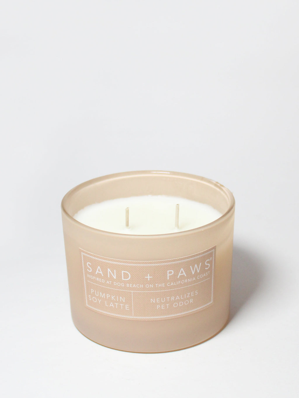 Sand + Paws Pumpkin Soy Latte 12 oz aromatic scented candle