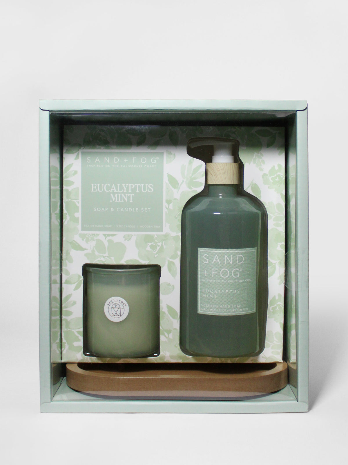 Eucalyptus Mint Coordinated Hand Soap & Candle Set